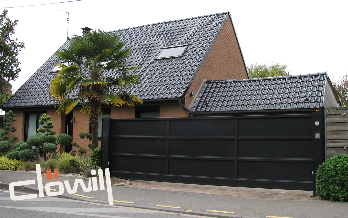 portail alu clonor autoportant a cassettes